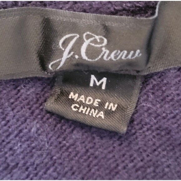 J.Crew Lightweight Horizontal Stripe Argyle Long Sleeve Wool Blend Sweater sz M - Picture 4 of 4